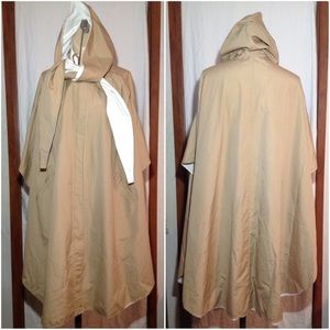 Women's Vtg Size M J. Gallery Hooded Cape Coat